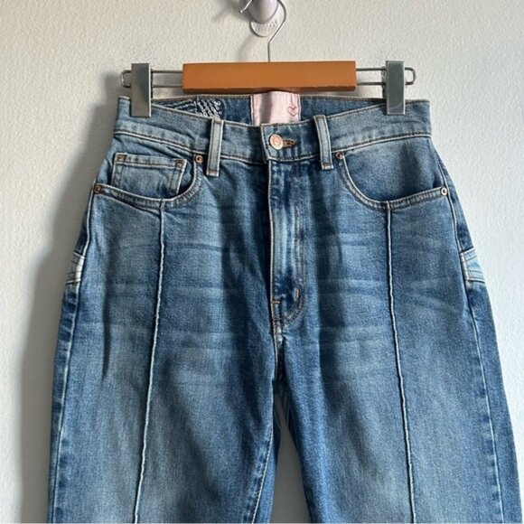 Revice Sz 27 Denim Star Back Exposed Seems Tappered Legs Jeans - Picture 5 of 12